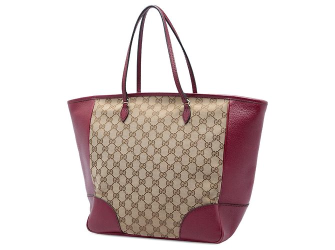 mala Gucci Bree em tela GG bege e couro de bezerro - vista 2