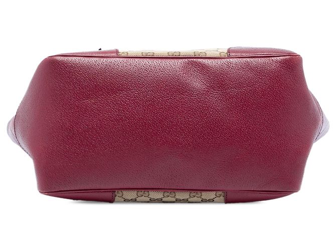 mala Gucci Bree em tela GG bege e couro de bezerro - vista 3