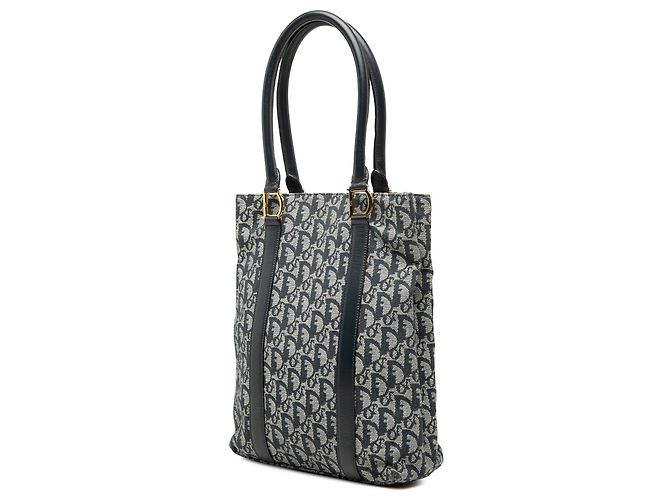 Autre Marque Borsa Tote Dior Blue Diorissimo Trotter Canvas - vista 2