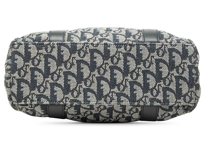 Autre Marque Borsa Tote Dior Blue Diorissimo Trotter Canvas - vista 3