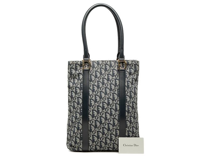 Autre Marque Borsa Tote Dior Blue Diorissimo Trotter Canvas - vista 7