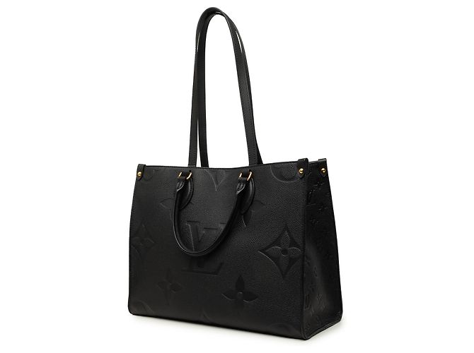 Louis Vuitton Black Monogram Empreinte Onthego MM Preto - vista 2