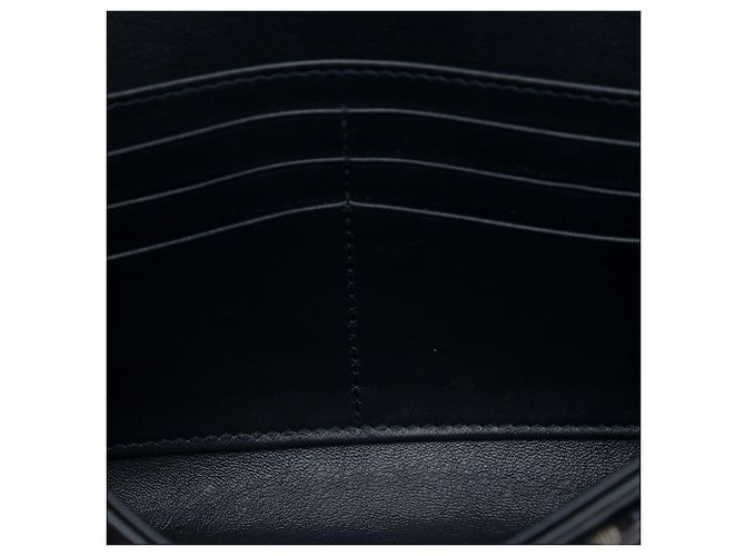 Autre Marque Dior Blue Oblique Canvas Saddle Wallet On Chain Blau Marineblau - Ansicht 4