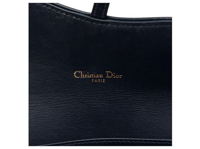 Autre Marque Dior Blue Oblique Canvas Saddle Wallet On Chain Blau Marineblau - Ansicht 5