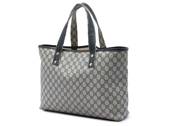 Borsa Tote Gucci Beige Medium GG Supreme Web Loop - vista 2