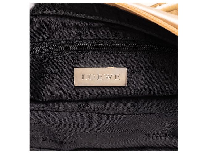 Borsa LOEWE Anagram Knot in nappa metallizzata oro D'oro - vista 5