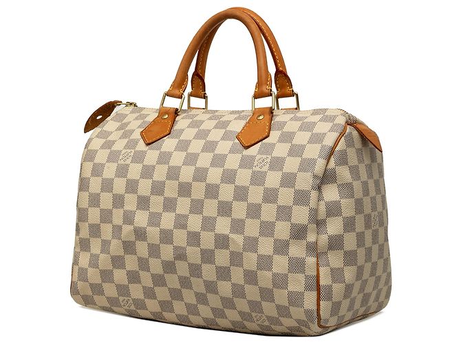 Louis Vuitton White Damier Azur Speedy 30 Blanco - vista 2