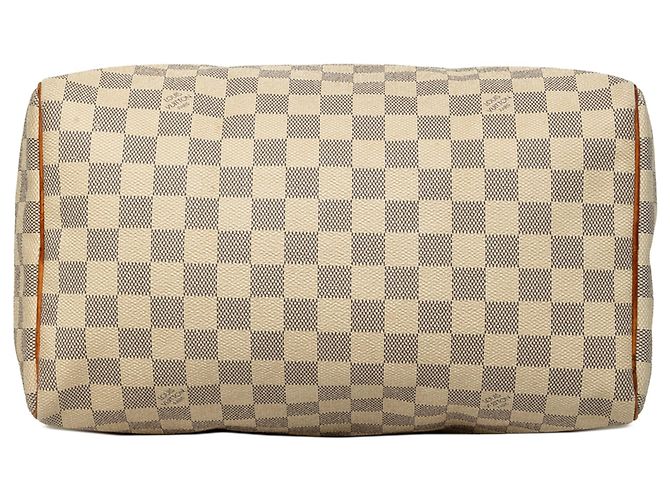 Louis Vuitton White Damier Azur Speedy 30 Blanco - vista 3