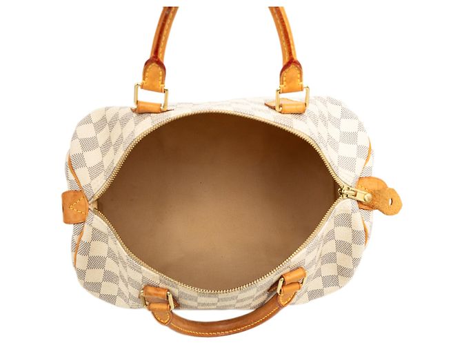 Louis Vuitton White Damier Azur Speedy 30 Blanco - vista 4