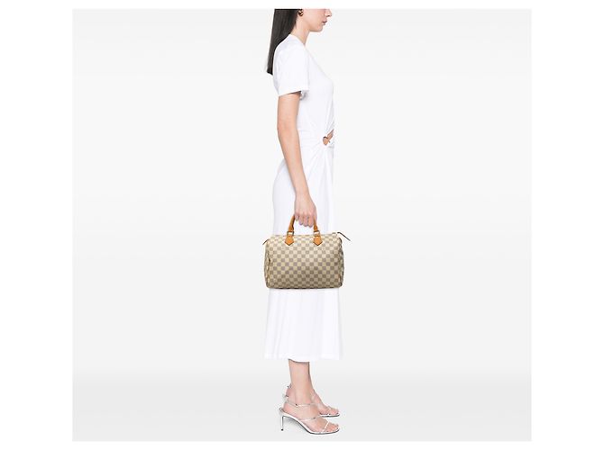 Louis Vuitton White Damier Azur Speedy 30 Blanco - vista 6