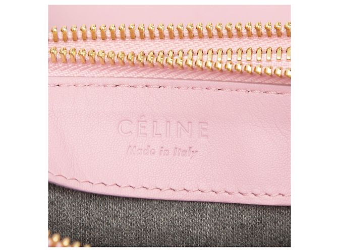 Céline Celine Pink Large Lambskin Trio Crossbody - view 5