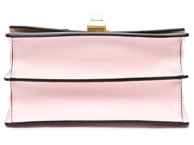 Fendi Black Fila Mania Small Multicolor Zucca Embossed Leather Kan I Crossbody Nero - vista 3