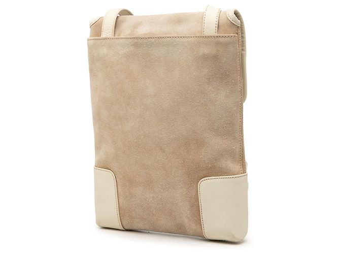 LOEWE Anagram Crossbody aus beigem Wildleder - Ansicht 2