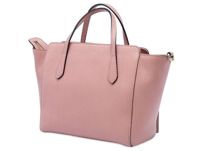 Borsa Swing Mini Gucci in vitello rosa - vista 2