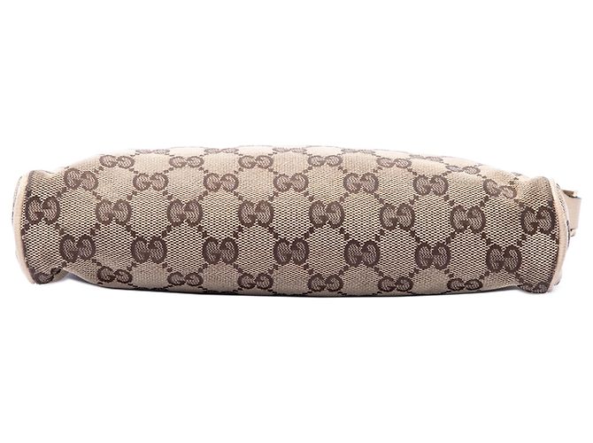 Gucci Abbey D Ring Pochette aus beigem GG Canvas - Ansicht 3