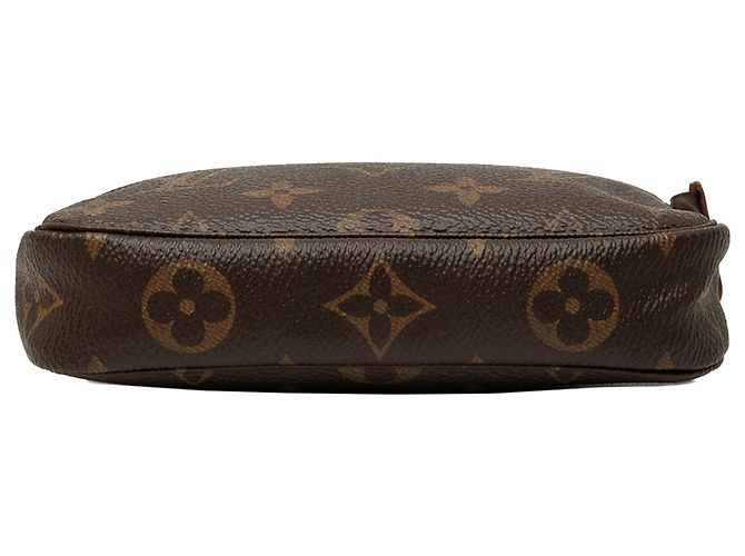 Louis Vuitton Brown Monogram Mini Pochette Accessoires Marrone - vista 3