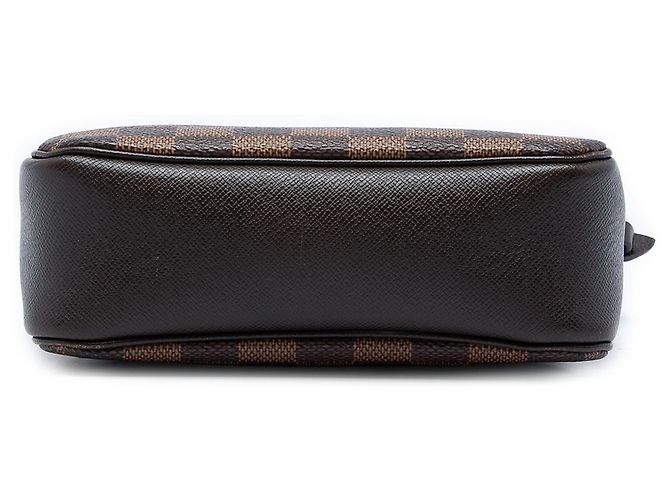 Louis Vuitton Brown Damier Ebene Trousse Pochette Marrone - vista 3