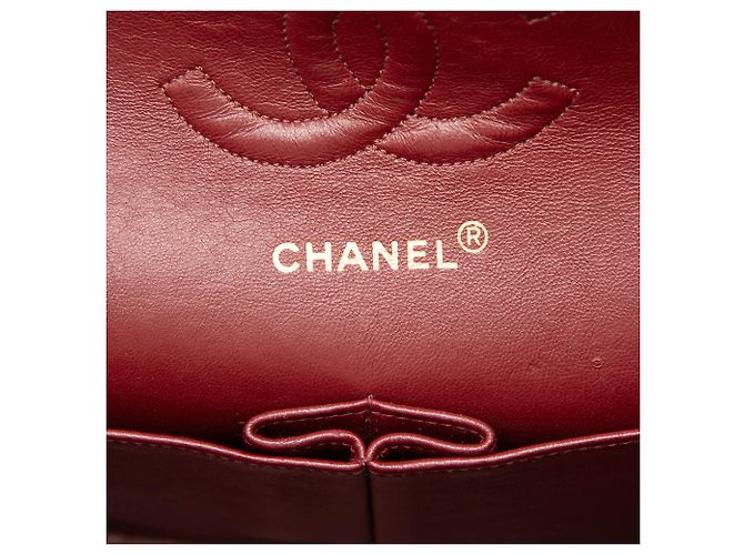 Chanel Black Medium Classic Lambskin Double Flap Negro - vista 5