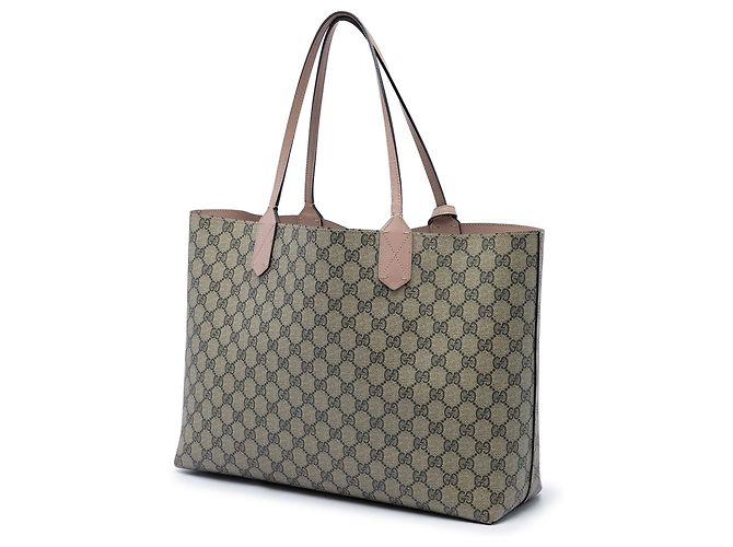 Bolso Tote Reversible Gucci Beige Medium GG Supreme - vista 2