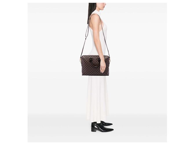 Louis Vuitton Brown Damier Ebene Porte Documents Jour Castaño - vista 6