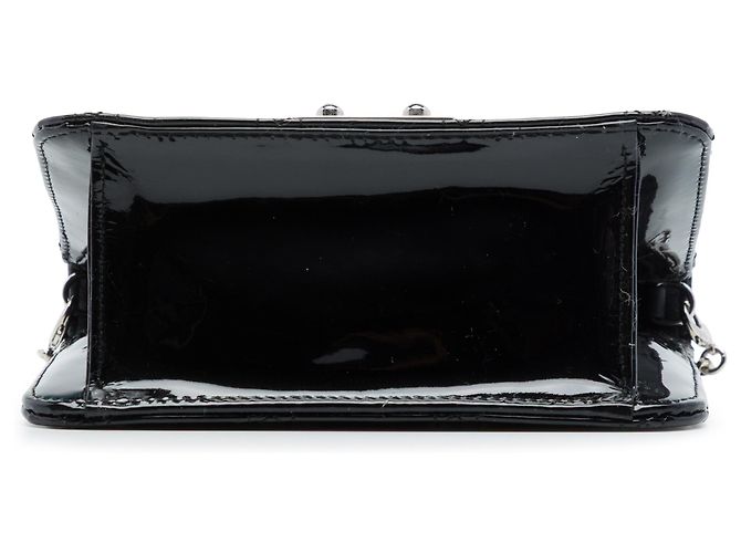 Autre Marque Pouch Mini Miss Dior in pelle laccata Cannage nera Dior Nero - vista 3