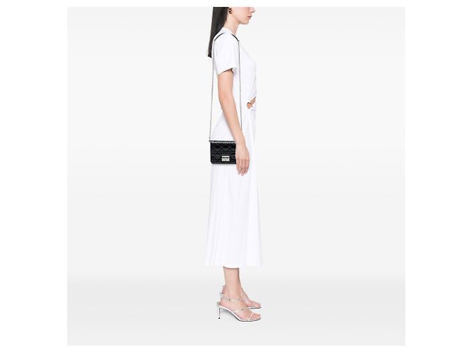 Autre Marque Pouch Mini Miss Dior in pelle laccata Cannage nera Dior Nero - vista 6