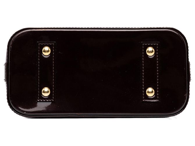 Louis Vuitton Purple Monogram Vernis Alma BB Porpora - vista 3