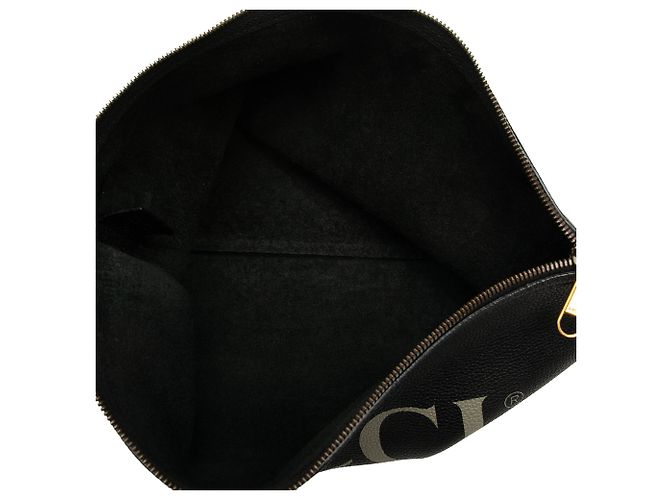 Clutch Gucci de piel negra con logo Negro - vista 4