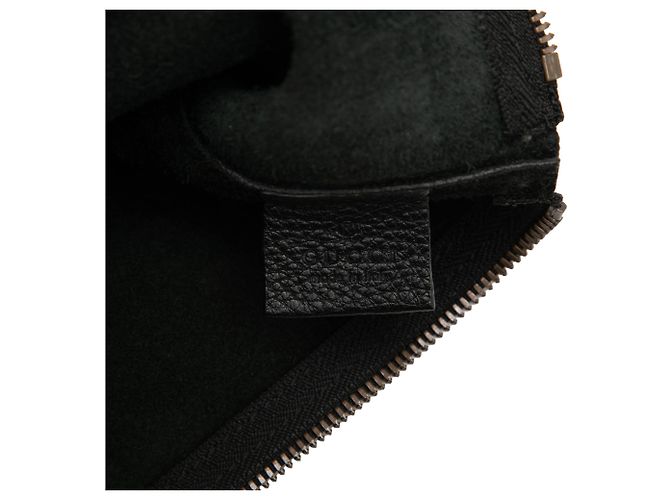 Clutch Gucci de piel negra con logo Negro - vista 5