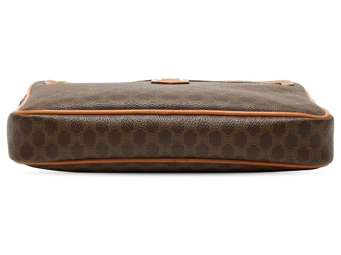 Céline Celine Brown Macadam Coated Canvas Clutch Braun - Ansicht 3