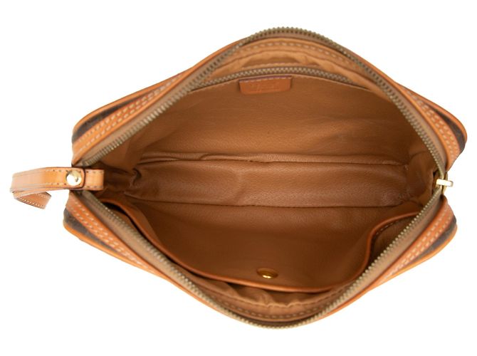 Céline Celine Brown Macadam Coated Canvas Clutch Braun - Ansicht 4