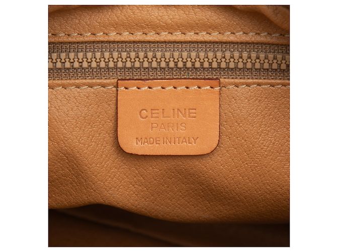 Céline Celine Brown Macadam Coated Canvas Clutch Braun - Ansicht 5