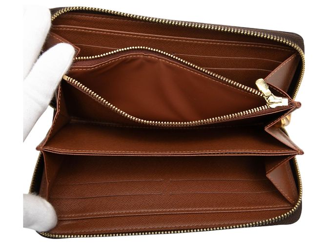 Portafoglio Lungo Zippy Louis Vuitton Brown Monogram Marrone - vista 4