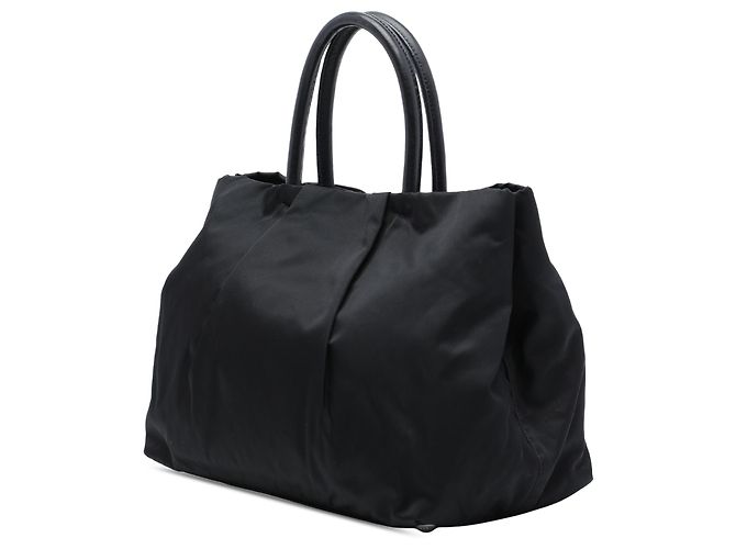 Bolso Tote Prada de Tessuto Negro con Lazo Fiocco - vista 2