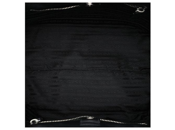 Bolso Tote Prada de Tessuto Negro con Lazo Fiocco - vista 4