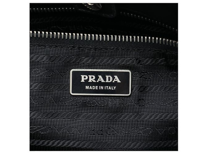 Bolso Tote Prada de Tessuto Negro con Lazo Fiocco - vista 5