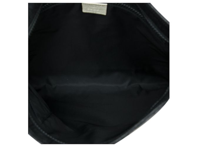 Borsa a tracolla Gucci Black GG Supreme Trademark Logo - vista 4