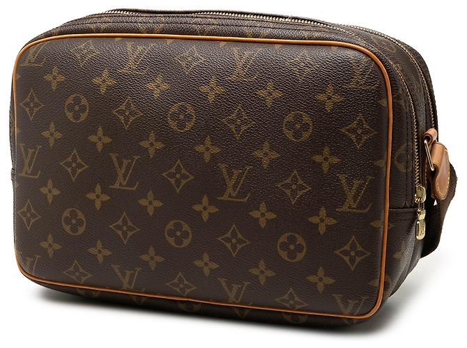 Louis Vuitton Brown Monogram Reporter PM Marrone - vista 2