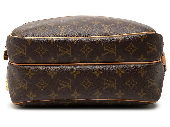 Louis Vuitton Brown Monogram Reporter PM Marrone - vista 3