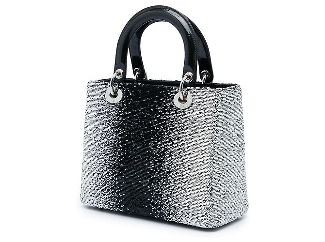 Autre Marque Dior Black Medium Sequins Lady Dior Nero - vista 2