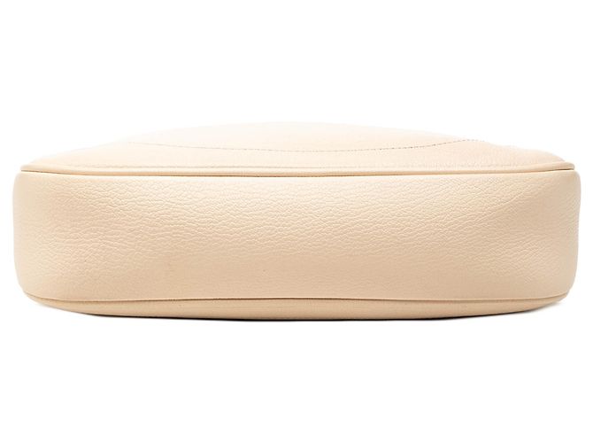 Borsa Satchel Gucci Aphrodite Piccola in Pelle di Capra Marrone Beige - vista 3