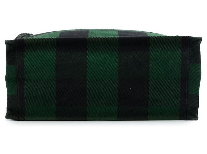 Autre Marque Dior Book Tote Large aus besticktem Canvas-Karo, Grün - Ansicht 3