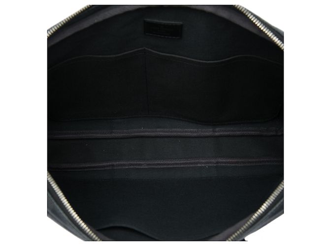 Louis Vuitton Black Damier Graphite Porte Documents Voyage PM Noir - vue 4