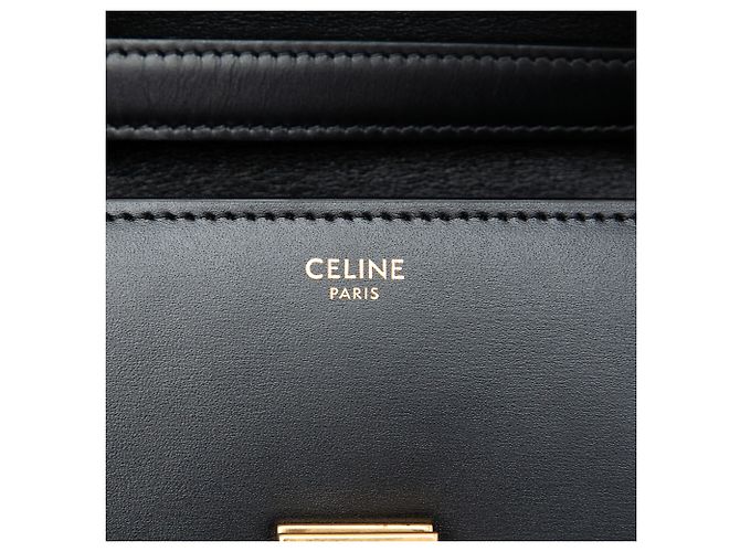 Céline Celine Black Small Calfskin Classic Box Noir - vue 5