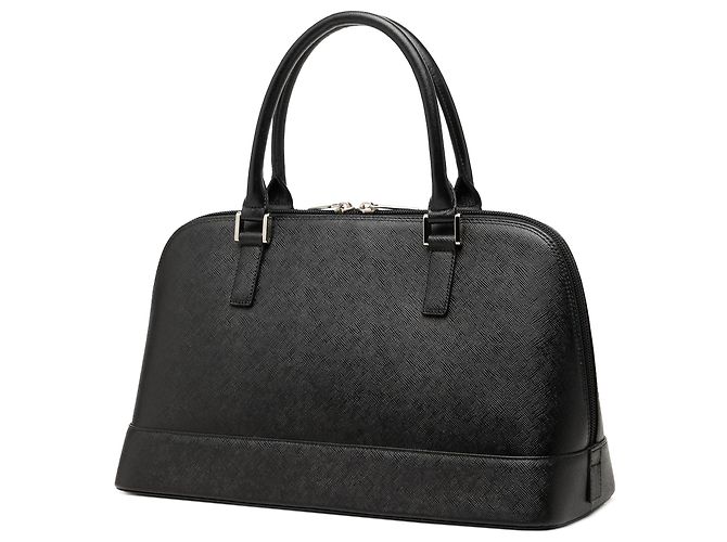 Borsa Burberry in pelle di vitello nera Nero - vista 2