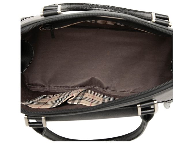 Borsa Burberry in pelle di vitello nera Nero - vista 4