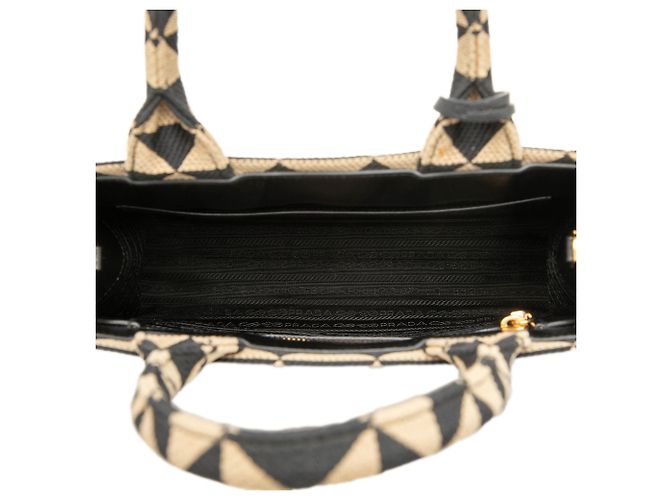 Prada Bolso Satchel Small Canvas Symbole Triangolo Negro - vista 4
