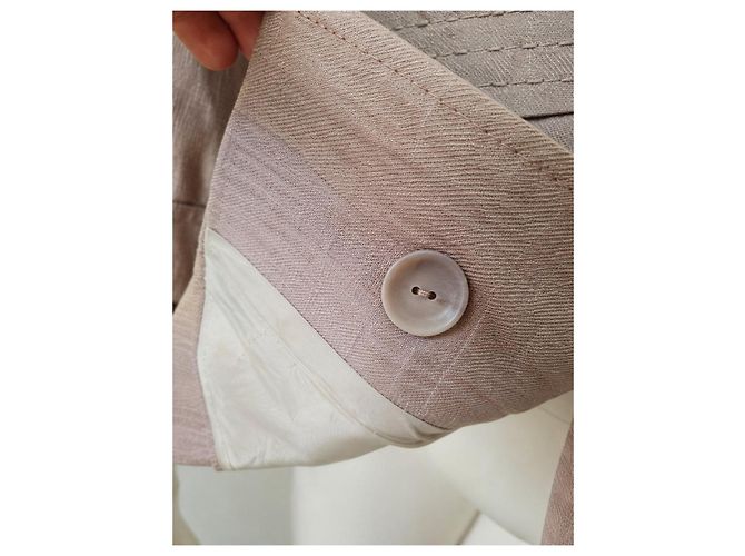 Max Mara – Chaqueta blazer de lino beige – IT 40 / S – Made in Italy - vista 10