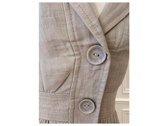 Max Mara – Chaqueta blazer de lino beige – IT 40 / S – Made in Italy - vista 11