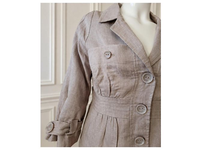 Max Mara – Chaqueta blazer de lino beige – IT 40 / S – Made in Italy - vista 5